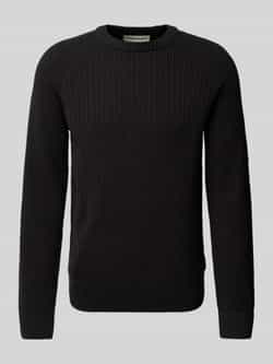 Tom Tailor Denim Regular fit gebreide pullover van katoenmix met structuurmotief