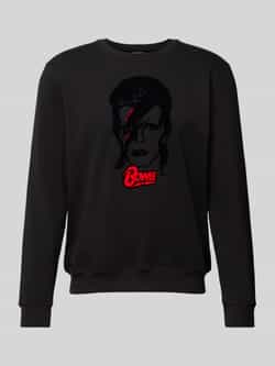 Antony Morato Zwarte Bowie Sweatshirt Modern Minimalistisch Ontwerp Black Heren