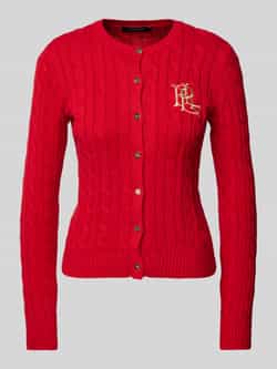Lauren Ralph Lauren Gebreid cardigan met kabelpatroon model 'RALHAN'