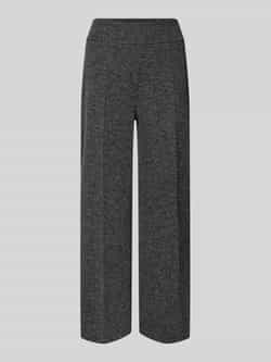 Opus Straight leg stoffen broek met persplooien model 'Misha work'