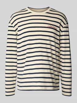 Calvin Klein Jeans Shirt met lange mouwen labelstitching en ronde hals