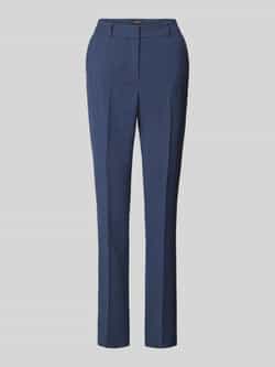 MORE & MORE Slim fit stoffen broek met persplooien