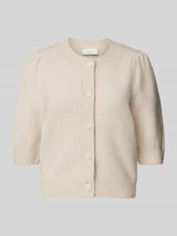 NEO NOIR Elegante witte gebreide cardigan Trudy Deco Beige Dames