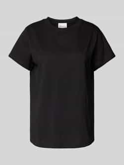 My Essential Wardrobe Zwarte Rhinestone Tee Top Black Dames