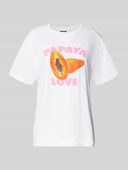 Pieces Comfort fit T-shirt van puur katoen model 'THEA'
