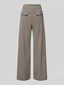 SUNCOO PARIS Broek met wijde pijpen en klepzakken model 'JOHN'