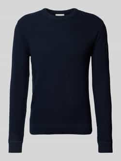 Tom Tailor Regular fit gebreide pullover van puur katoen met breipatroon