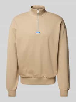 Hugo Blue Sweatshirt met opstaande kraag model 'Neeler'