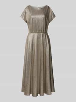 Swing Folie Jersey Midi Jurk Yellow Dames