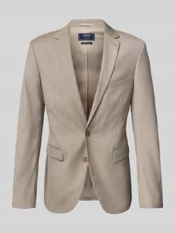 MCNEAL Super slim fit 2-knoops colbert met klepzakken