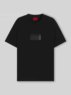 HUGO Regular fit T-shirt van katoenen jersey model 'DELASTIO'