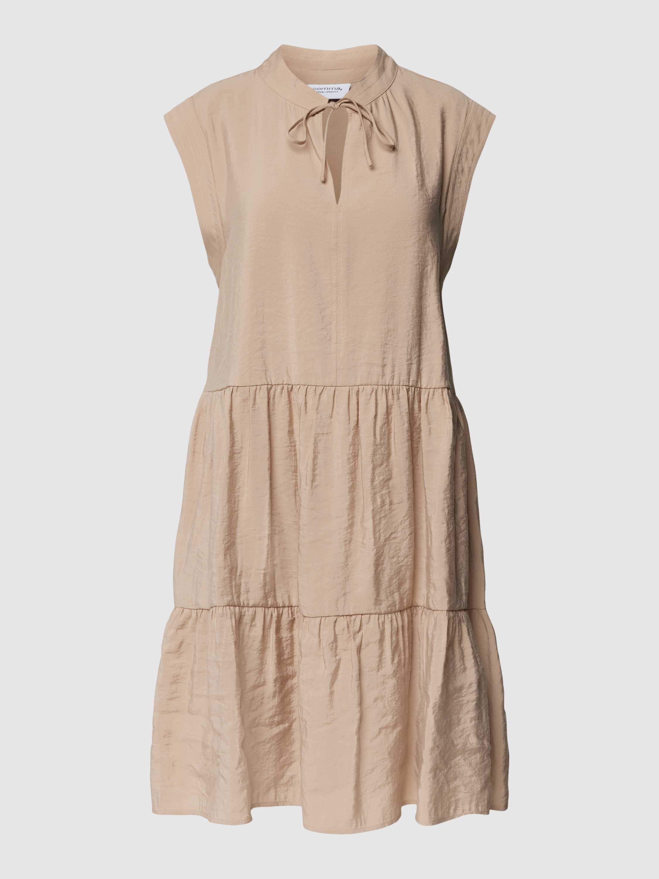 Comma Casual Identity Mini-jurk in laagjeslook
