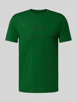 Armani Exchange Slim fit T-shirt van puur katoen met logoprint