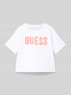 Guess T-shirt met labelopschrift