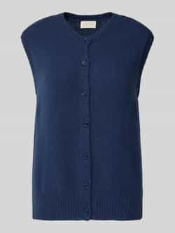 Milano italy Mouwloos vest met ronde hals en knoopsluiting