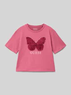 Guess T-shirt met labelopschrift