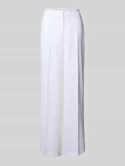 LUISA CERANO Straight leg linnen broek met persplooien