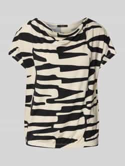Opus T-shirt met cascadehals model 'Sapaya'
