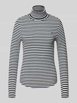 Tommy Hilfiger Shirt met lange mouwen SLIM 5X2 RIB ROLL-NK LS in een geribde structuur