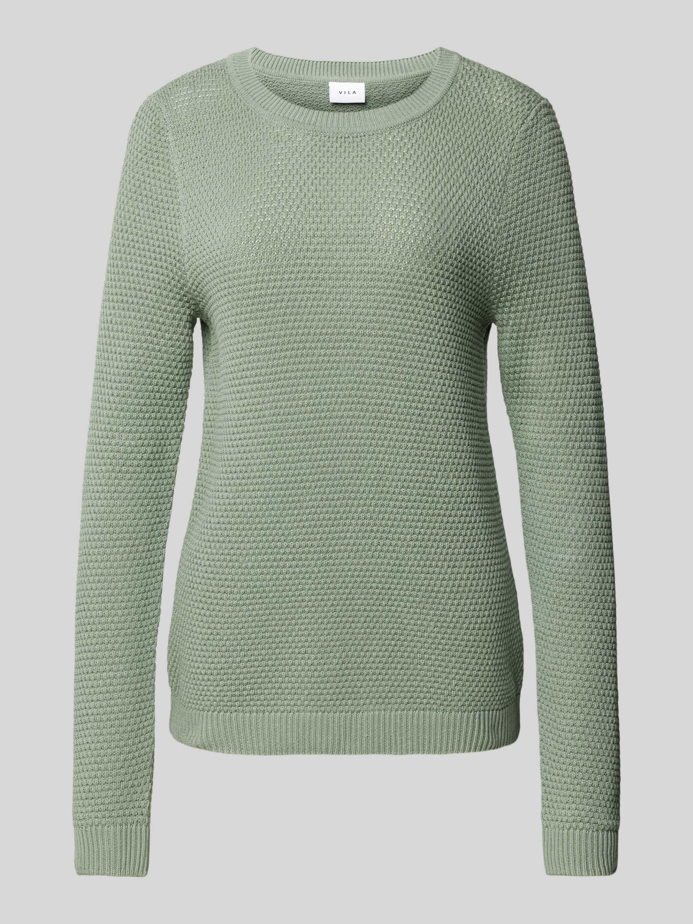 Vila Gebreide pullover met structuurmotief model 'Vidalo'