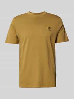Blend T-shirt met geribde ronde hals model 'JENS'