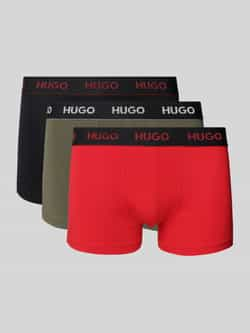 HUGO Boxershort met elastische band in een set van 3 stuks