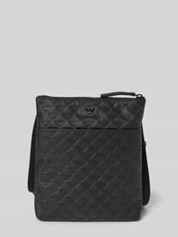 Emporio Armani Logo Crossbody Tas met Verstelbare Band Black Heren