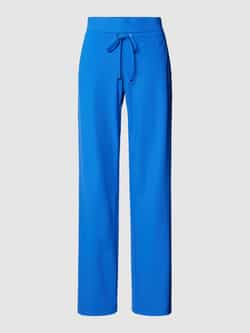 RAFFAELLO ROSSI Straight leg broek met tunnelkoord model 'CANDICE'