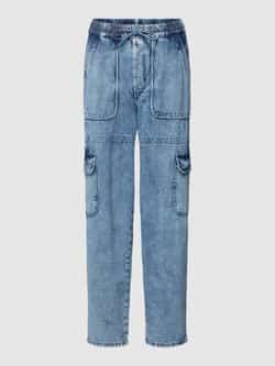 Rich & Royal Straight leg jeans met cargozakken