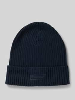 CK Calvin Klein Gebreide muts met kasjmier en labelpatch