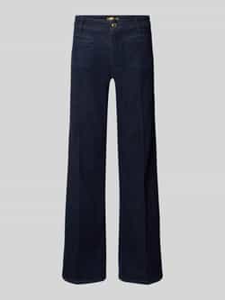 CAMBIO Flared cut jeans met persplooien model 'TESS'