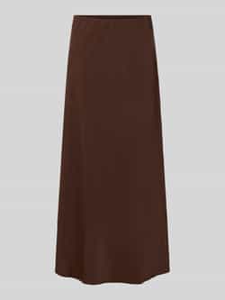 Pieces Uitlopende midirok met elastische band model 'FRANAN'