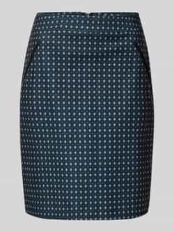 Christian Berg Woman Knielange rok met naadritssluiting