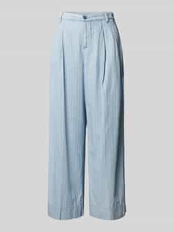 Liu Jo White Wide leg jeans met bandplooien