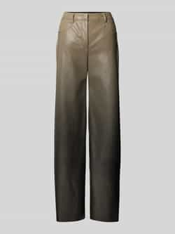 Marc Cain Warri Fun-Leather Broek Green Dames