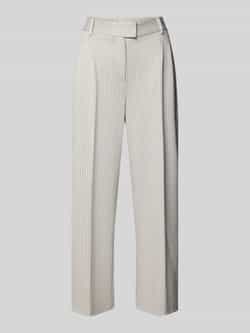 Rich & Royal Stoffen broek met achterzakken en persplooien