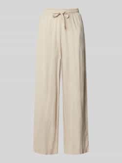 Ichi Stoffen broek van een mix van linnen en viscose model 'LINNO'