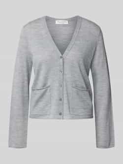 Marc O'Polo Regular fit gebreid jack van scheerwolmix