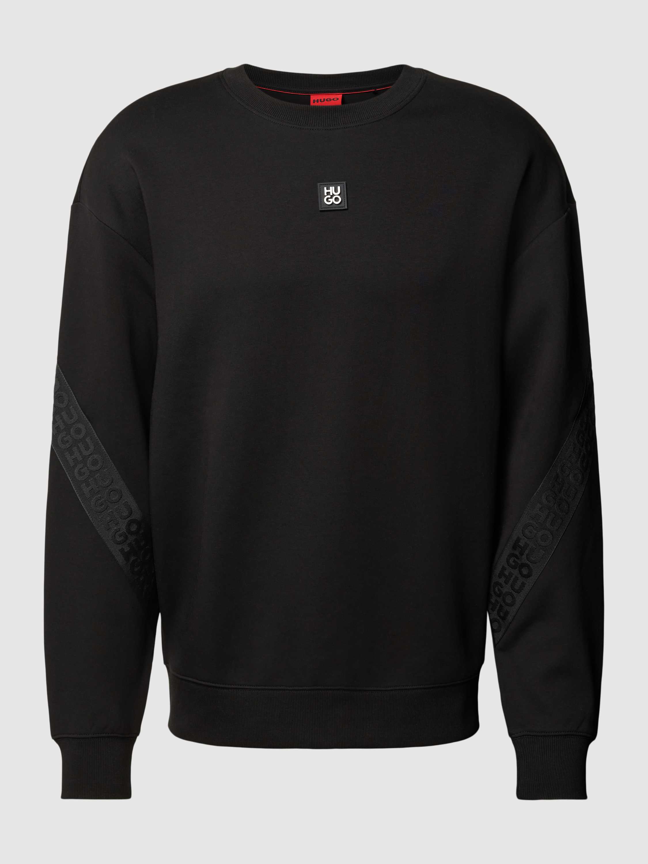 HUGO Sweatshirt met labelpatch model 'Dettles'