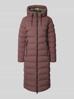 Khujo Regular fit gewatteerde lange jas met tweewegsritssluiting model 'Gamp'