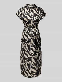 Apricot Midi-jurk met strikceintuur