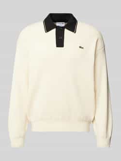 Lacoste Gebreide pullover met platte kraag