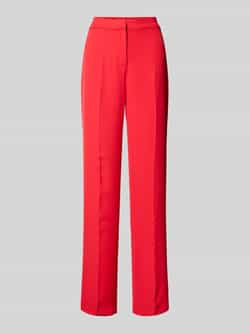 Review High waist stoffen broek met persplooien