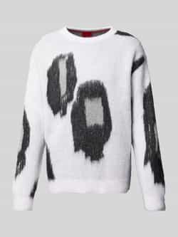 HUGO Gebreide pullover met ronde hals model 'Seo'