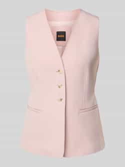 Boss Orange Regular fit gilet met paspelzakken