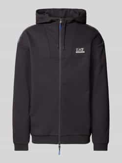EA7 Emporio Armani Sweatjack met labeldetail model 'NATURAL VENTUS'