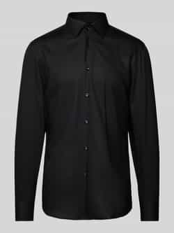 Boss Slim fit zakelijk overhemd met kentkraag model 'Hank'