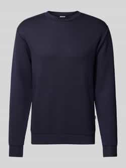 Selected Homme Sweatshirt met ribboorden model 'EMANUEL'