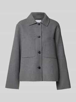 Jake*s Collection Relaxed fit jack met lamswol en viscose