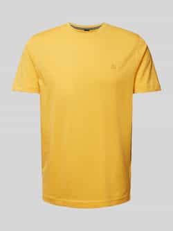 Lerros Shirt met korte mouwen met logoborduursel op borsthoogte